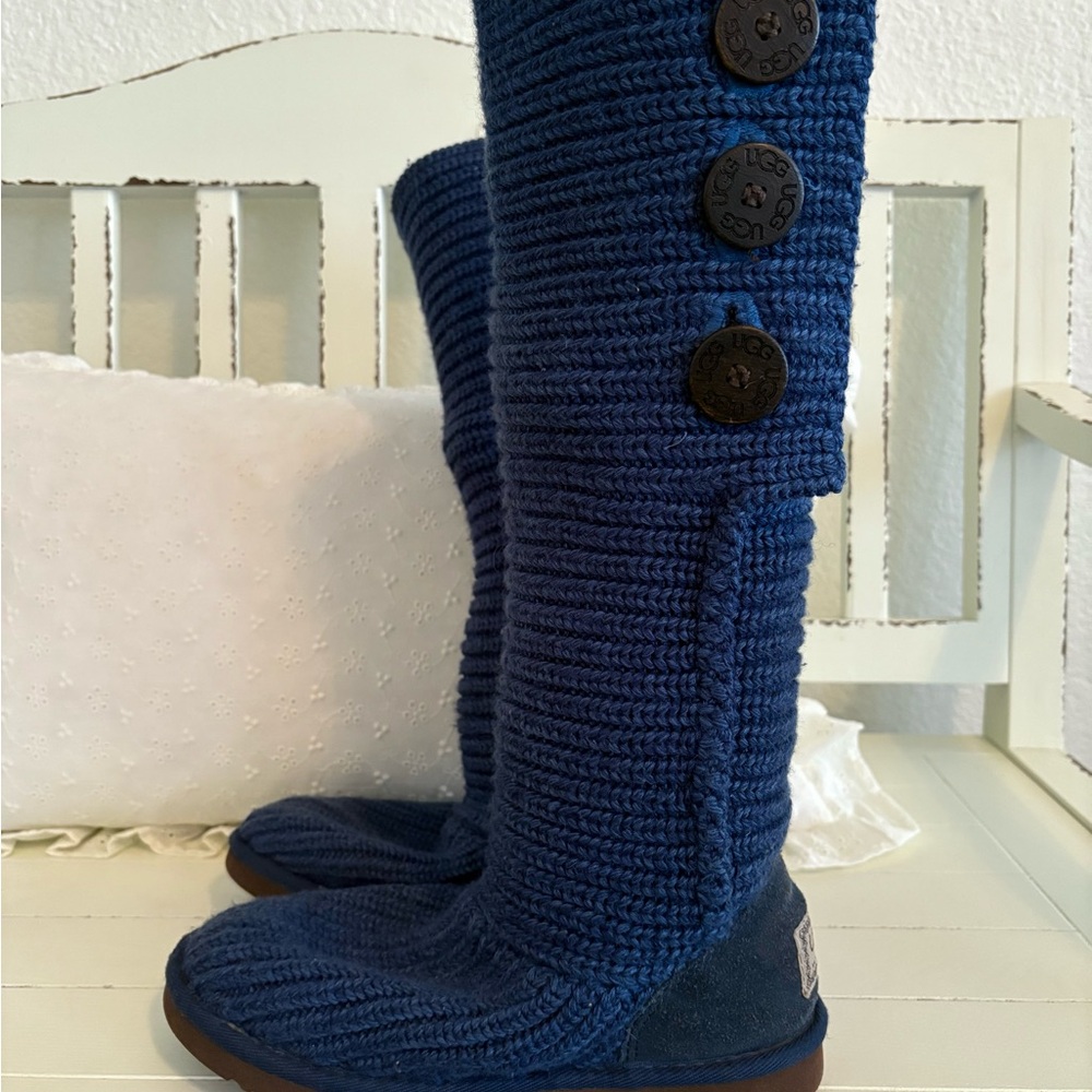 UGG Classic Cardy Knit Button Boots